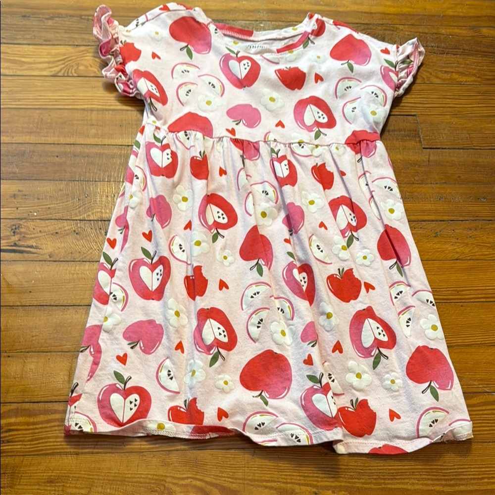 Adorable Pink and Red Kids Dress